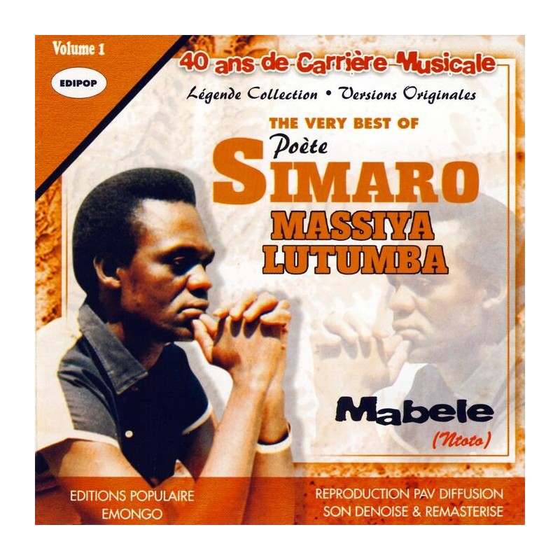 Simaro Lutumba - The Very Best of Poète Simaro Massiya Lutumba, Vol. 1 : Mabele (Ntoto)